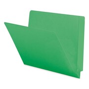 SMEAD Smead, REINFORCED END TAB COLORED FOLDERS, STRAIGHT TAB, LETTER SIZE, GREEN, 100PK 25110